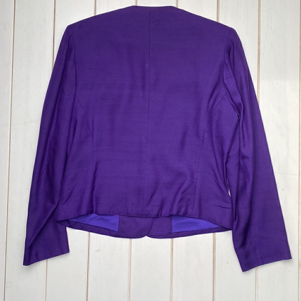 Silk Vintage Brooks Brothers Purple Blazer​ - Picture 10 of 11